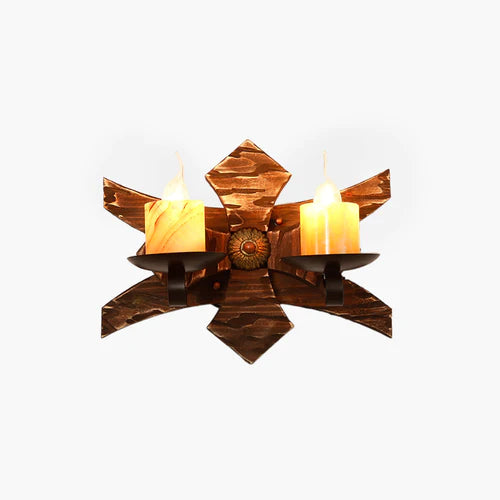 Epoch Designer LED Wandlampe Innen Holz Wohnzimmer/Arbeitszimmer