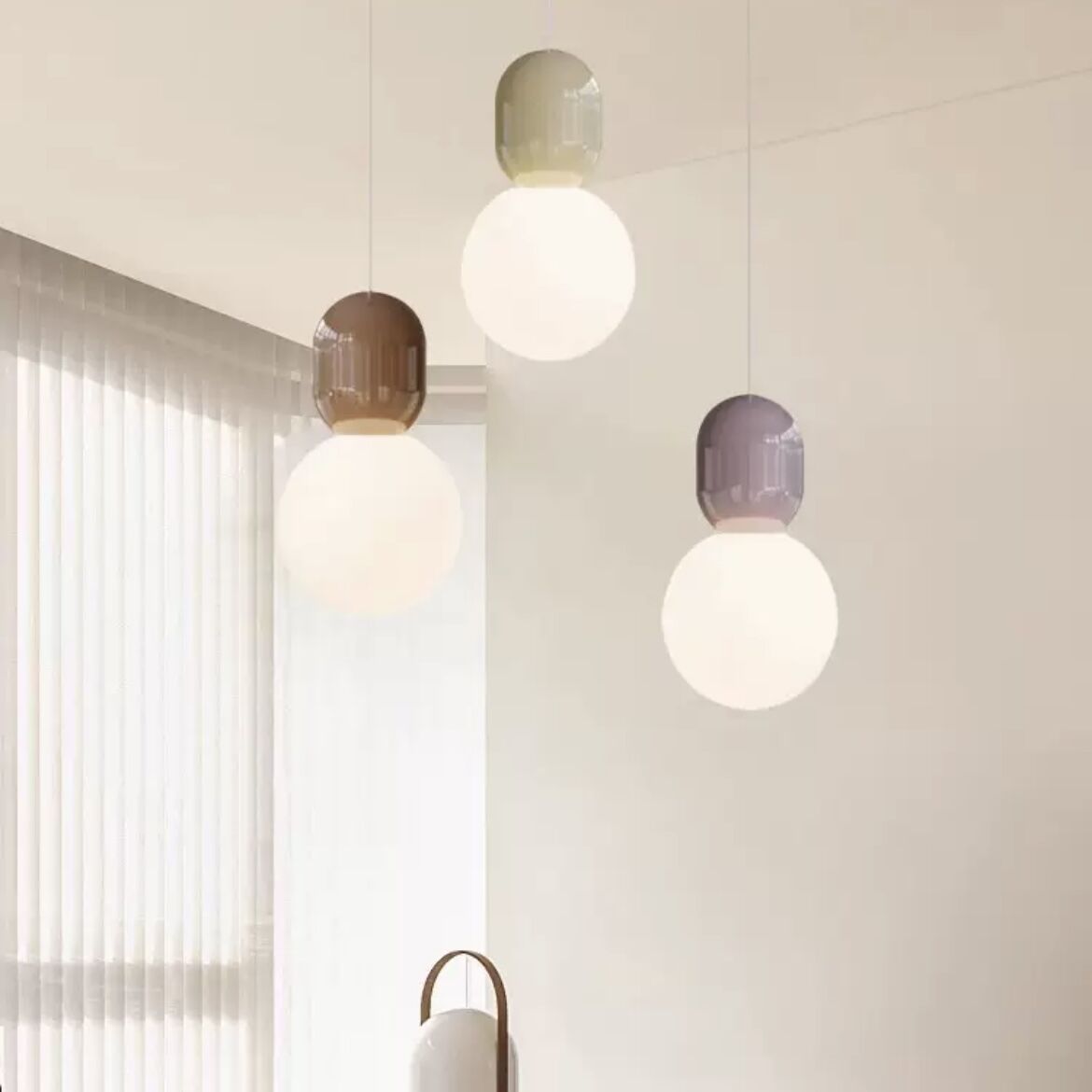 Valentina Modern LED Pendelleuchte Glas Metall Ess Schlaf Wohnzimmer