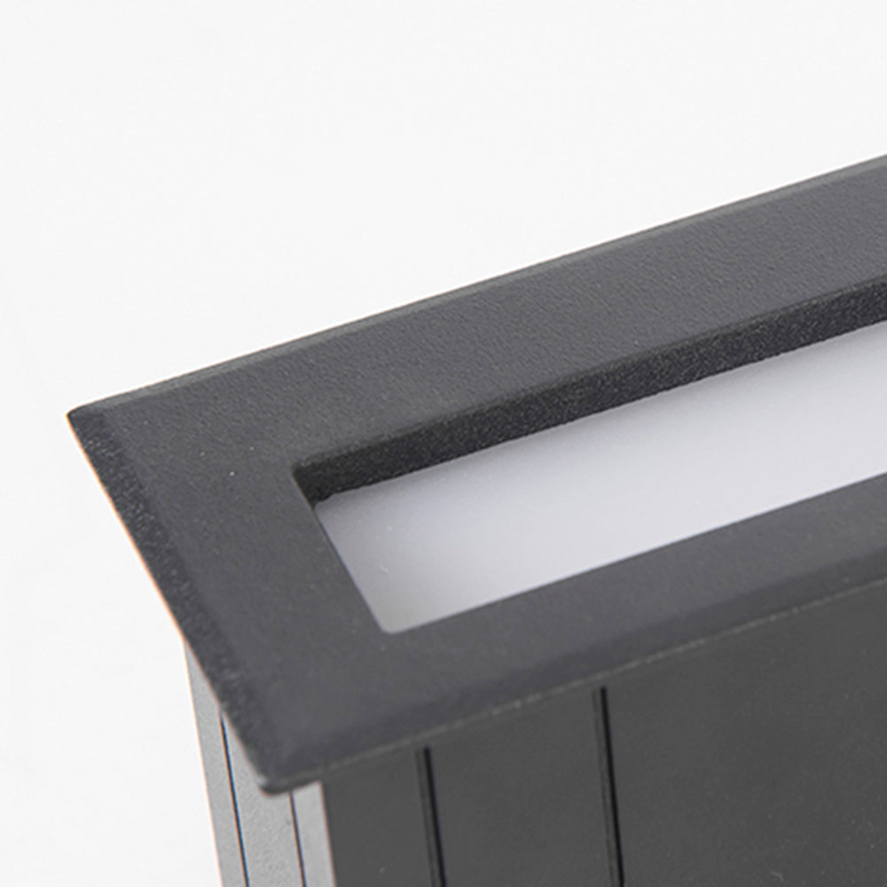 Ray Modern LED Rechteckig Außenwandleuchte Metall Acryl Garten Flur