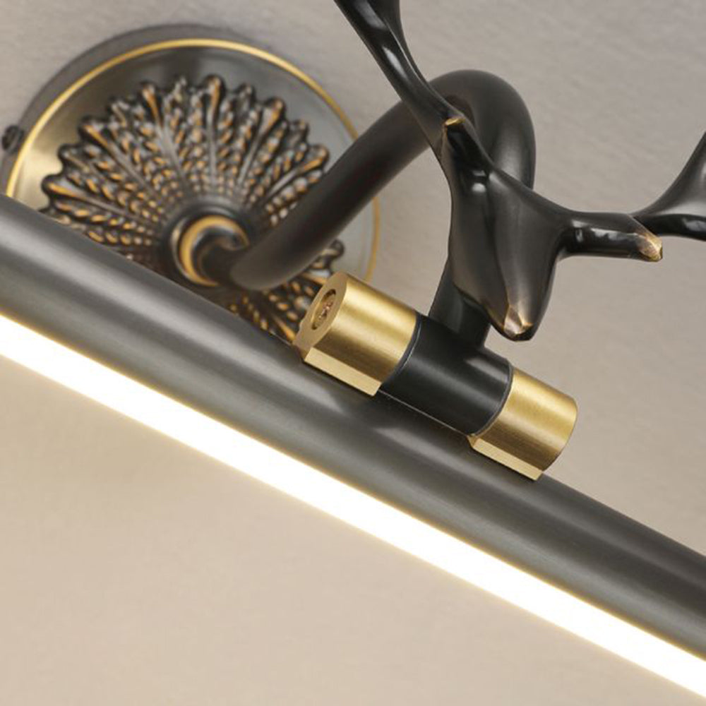 Arisha Modern LED Wandleuchte Schwarz/Messing Badezimmer/Wohnzimmer