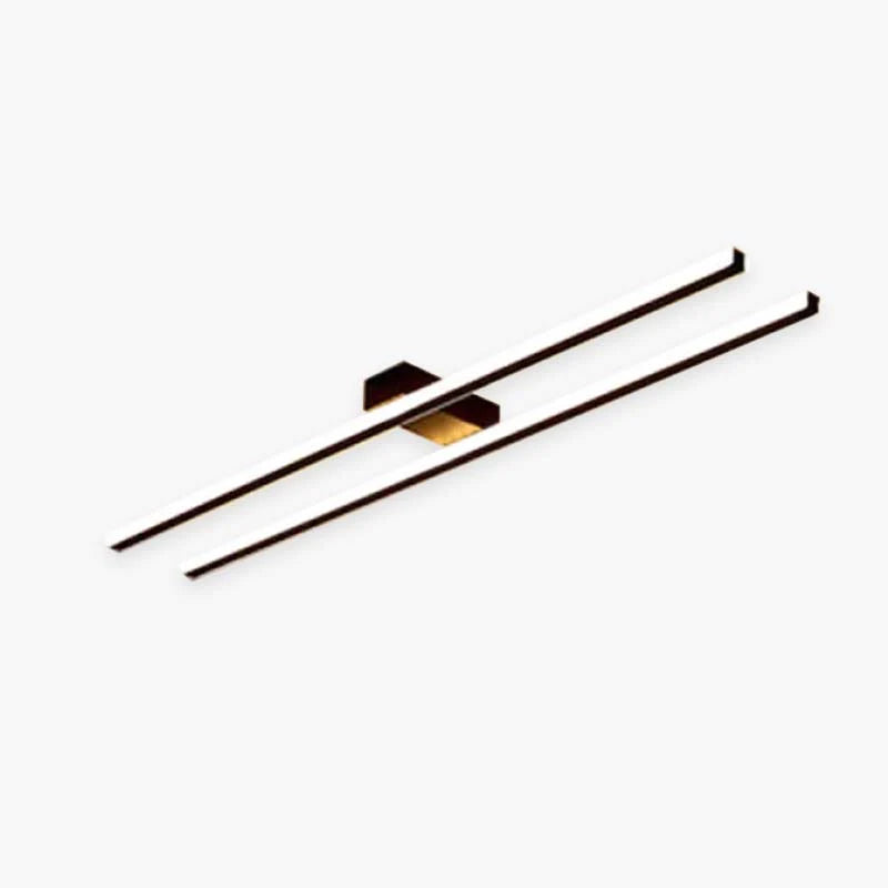 Arisha Minimalistische LED Deckenleuchte Lineaer Schwarz/Weiß/Gold Wohnzimmer Metall