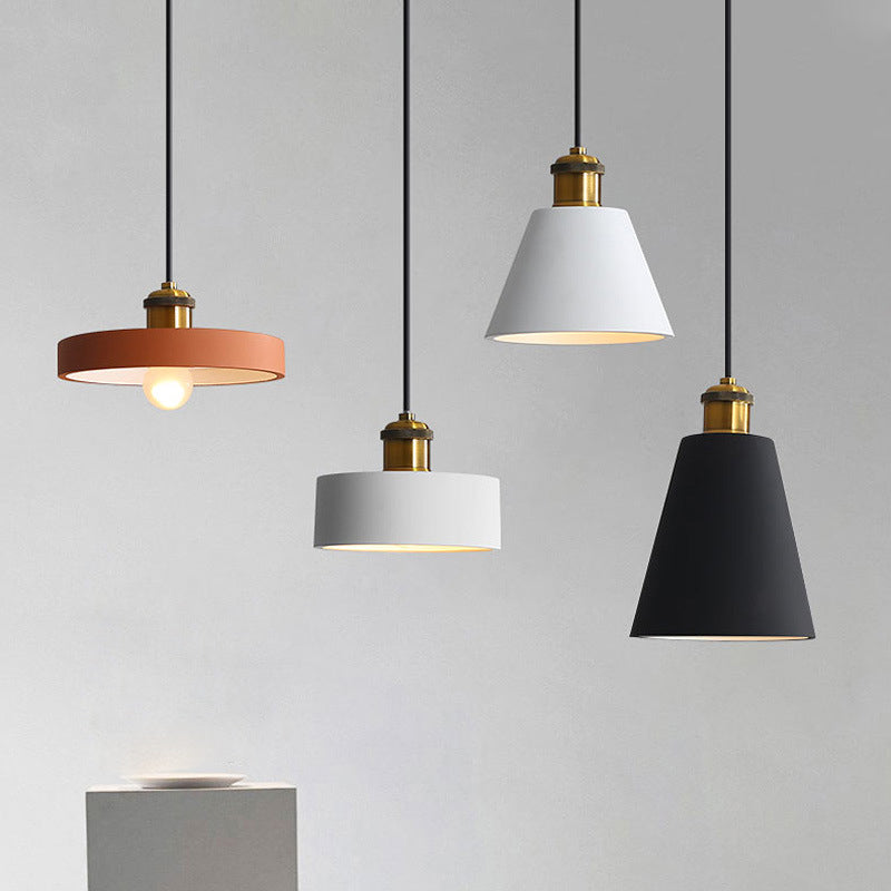 Valentina Modern Runde/Rechteckige LED Pendelleuchte Weiß/Orange/Schwarz/Grau Esstisch Metall Harz