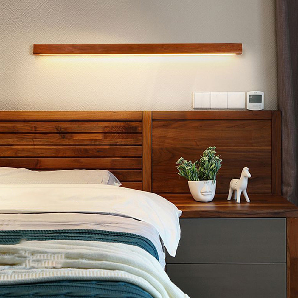 Muto Minimalistische LED Innenwandleuchte Holz Schlafzimmer Esszimmer