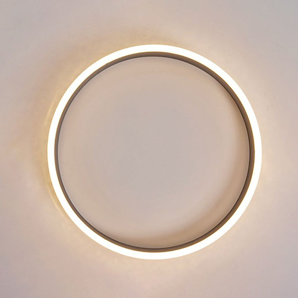 Arisha Modern LED Deckenleuchten Dimmbar Ring Weiß Wohnzimmer Metall