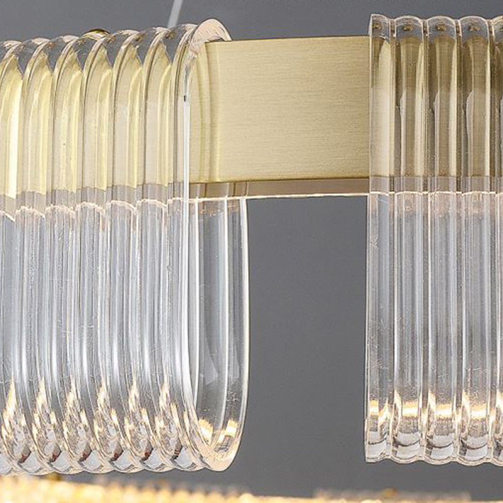 Arisha Modern LED Pendelleuchte Gold Metall Schlaf/Wohnzimmer