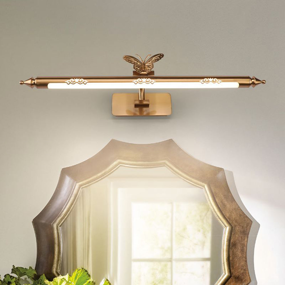 Arisha Retro Lineare LED Wandleuchte Gold Bade/Wohnzimmer Metall&Acryl