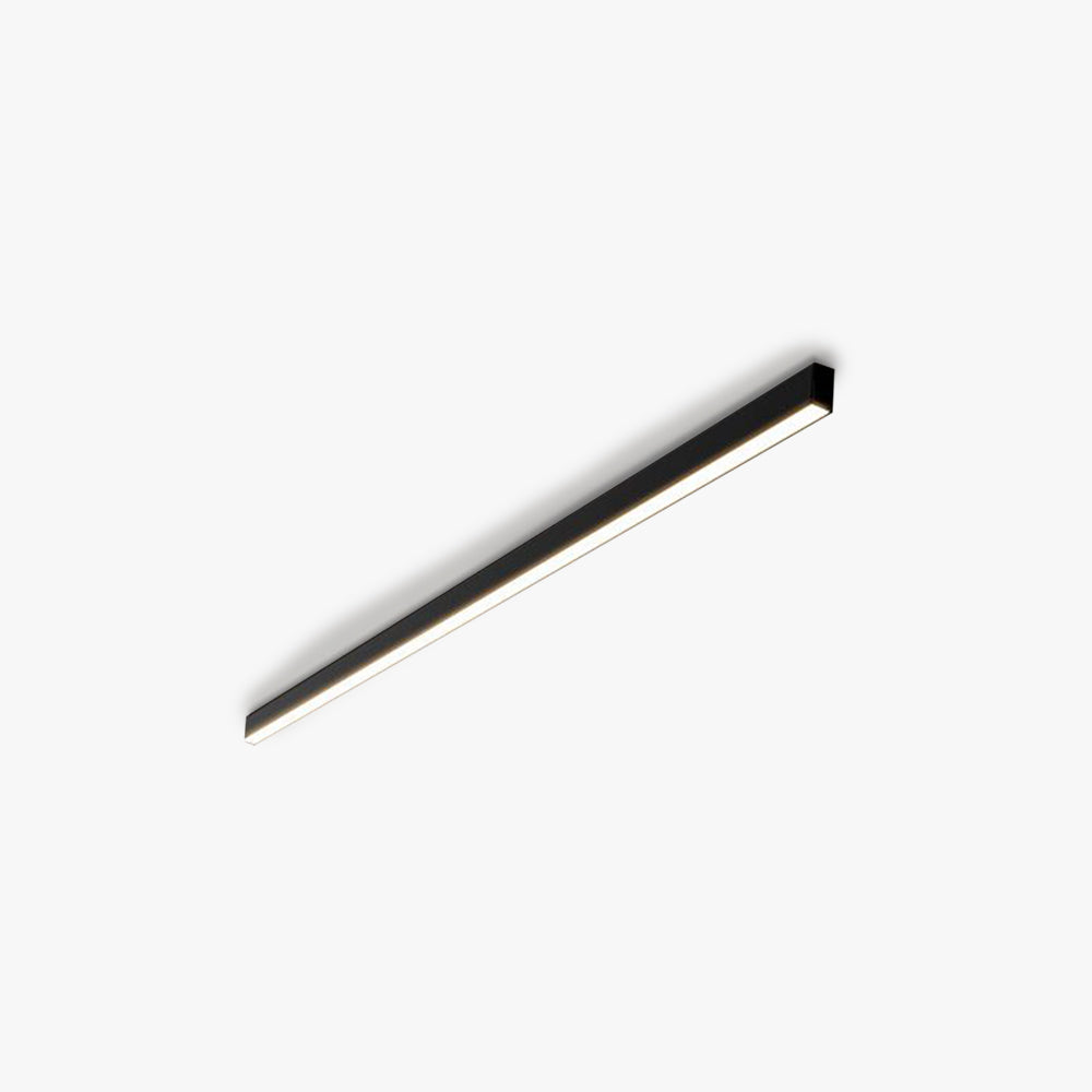 Edge Modern Linear LED Deckenleuchte Schwarz Wohnzimmer Metall