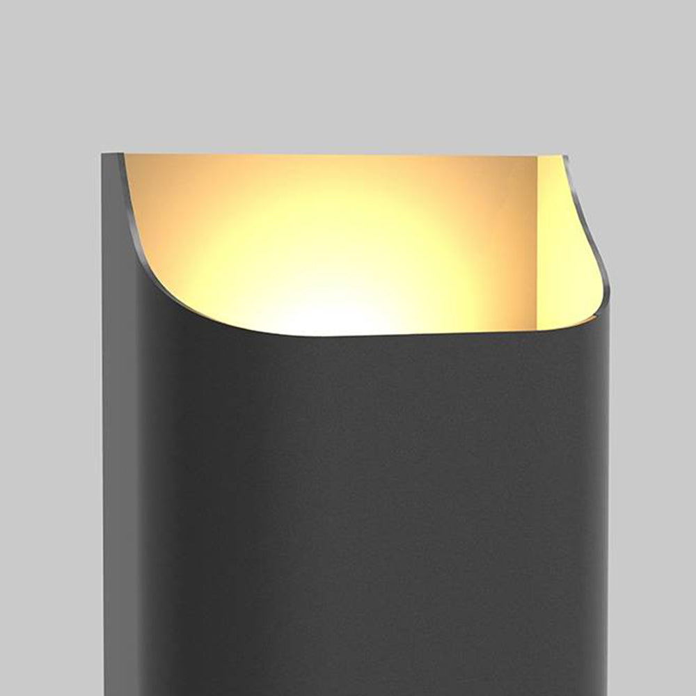 Ray Modern LED Solar Außenwandleuchte Metall Garten Terrasse Flur