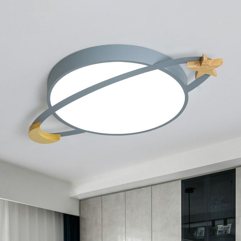 Aria Modern LED Deckenleuchte Weiß/Grün/Grau Schlaf/Wohn