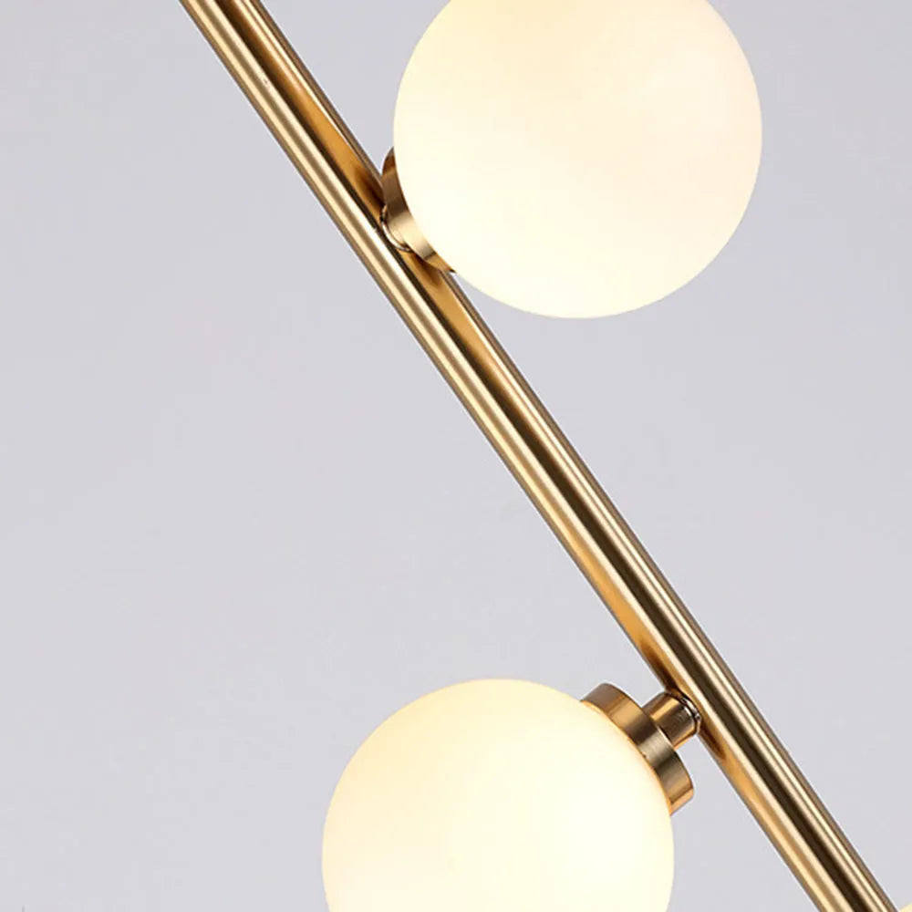 Valentina Stehlampe  Glas Weiß&Warm Wohn&Schlaf&Esszimme 9 Köpfe Design LED