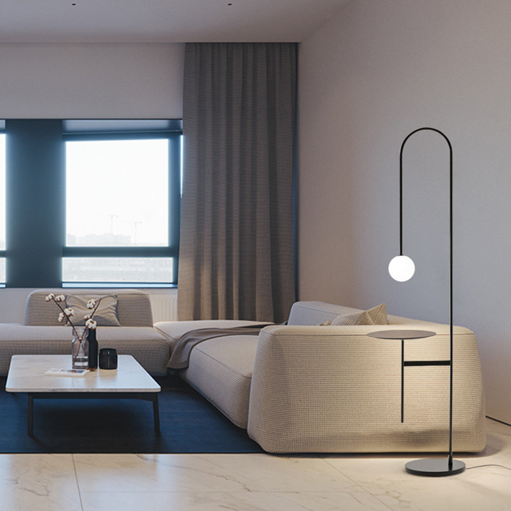 Valentina Modern Stehleuchte Warmweiß/Neutralweiß Wohn/Arbeitszimmer Eisen&Glas-Letslighting