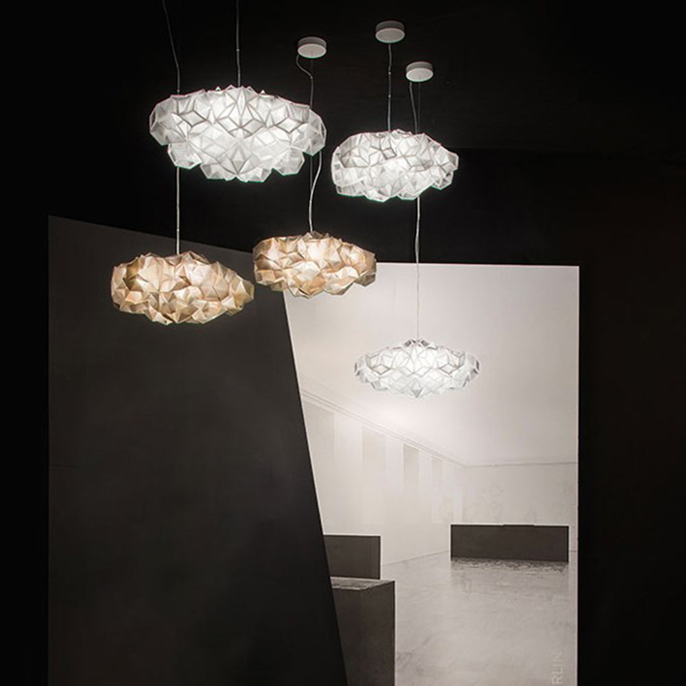 Arisha Modern Pendelleuchte Geometrisch Schlafzimm, 5 Farben, Metall Acryl