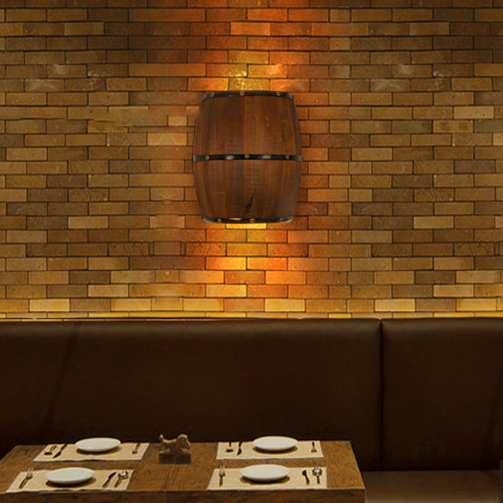 Silva Designer LED Wandlampe Innen Holz Wohnzimmer/Arbeitszimmer