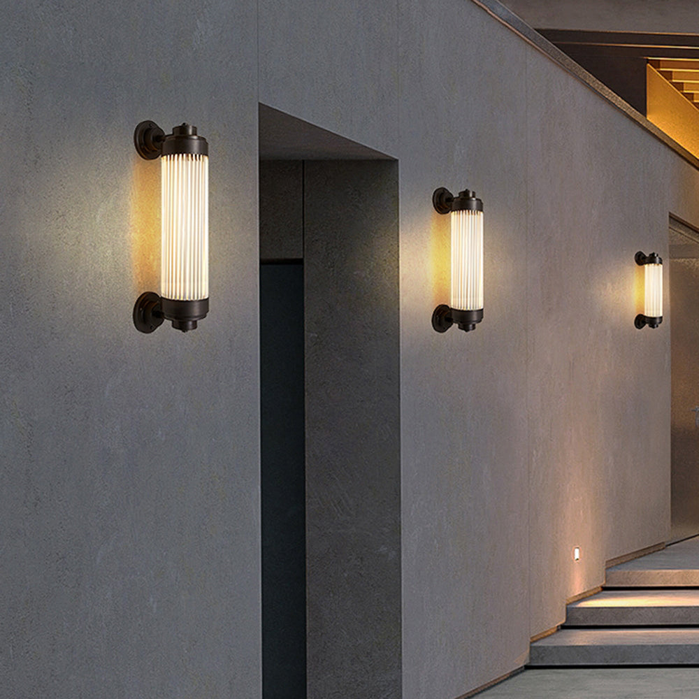 Silva Außenwandleuchte, Kupfer & Glas Terrasse & Garten