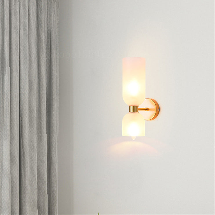 Valentina Modern LED Wandleuchte Blau/Grau/Weiß Metall Schlafzimmer