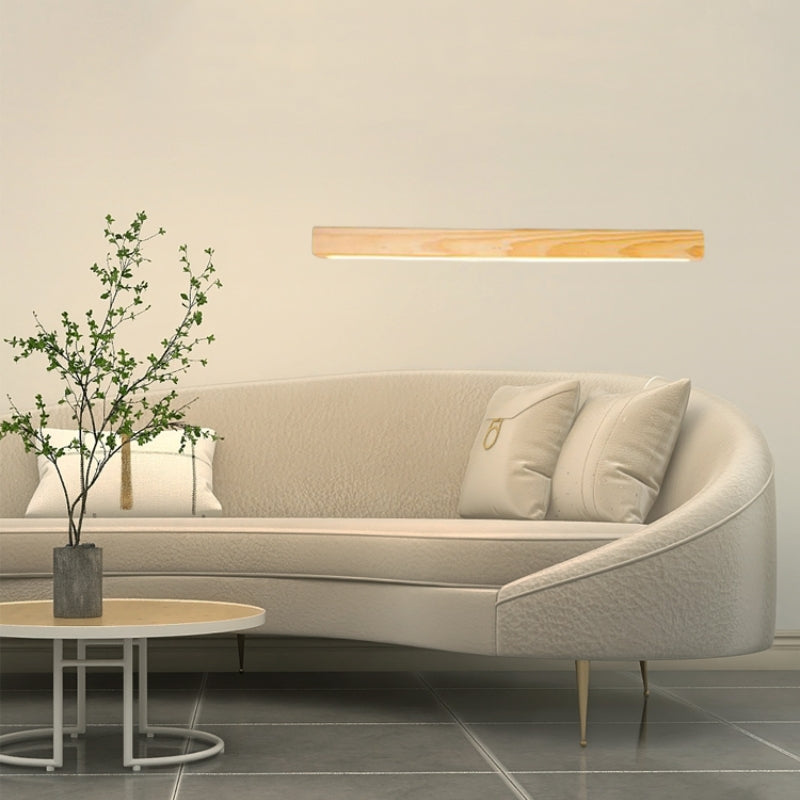 Muto Minimalistische LED Innenwandleuchte Holz Schlafzimmer Esszimmer
