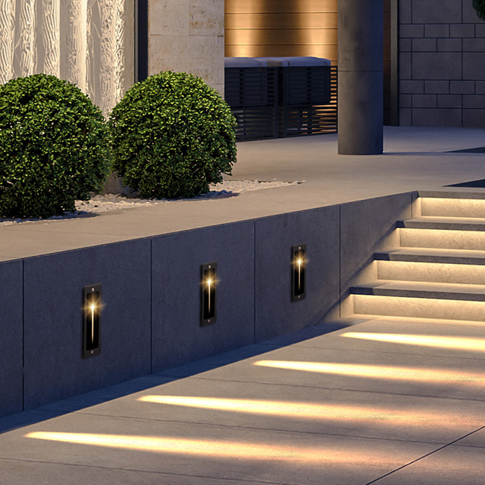Ray Modern LED Solar Außenleuchte Metall Glas Garten Terrasse