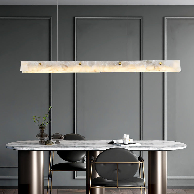 Arisha Modern LED Pendelleuchte Weißer Marmor Esszimmer/Bar