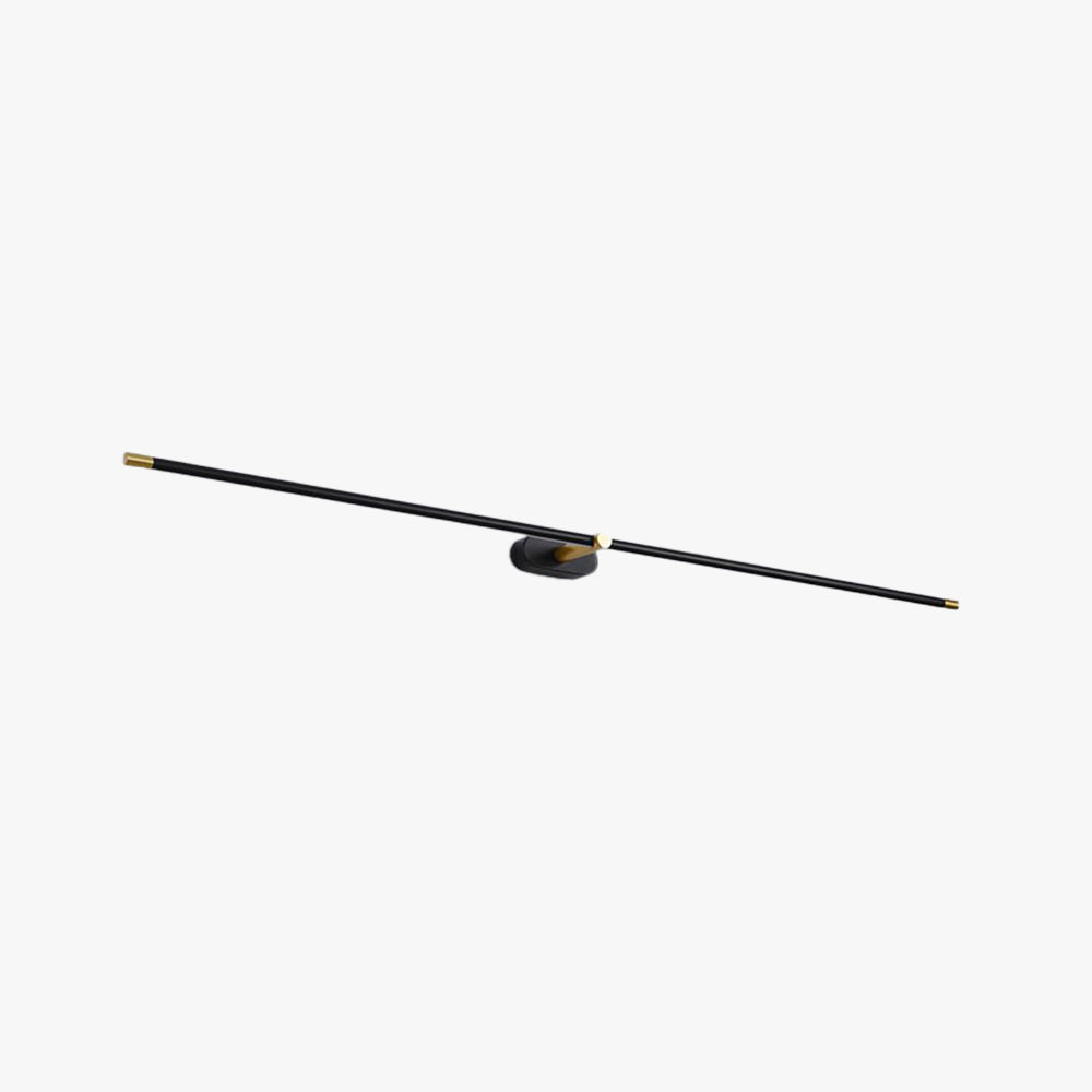 Ivox Minimalistische lineare Wandleuchte in Gold und Schwarz