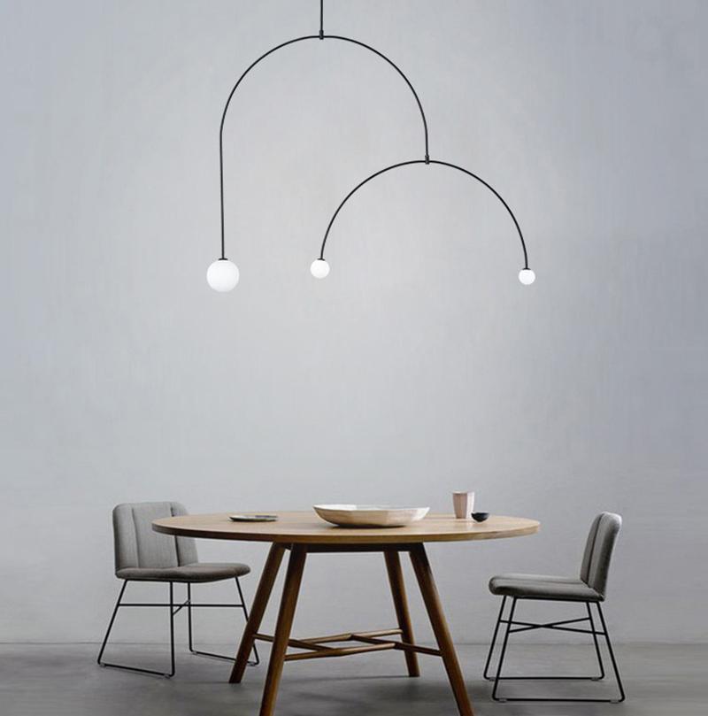 Lustra Kronleuchter Mobile Schwarz Minimalistisch-Letslighting