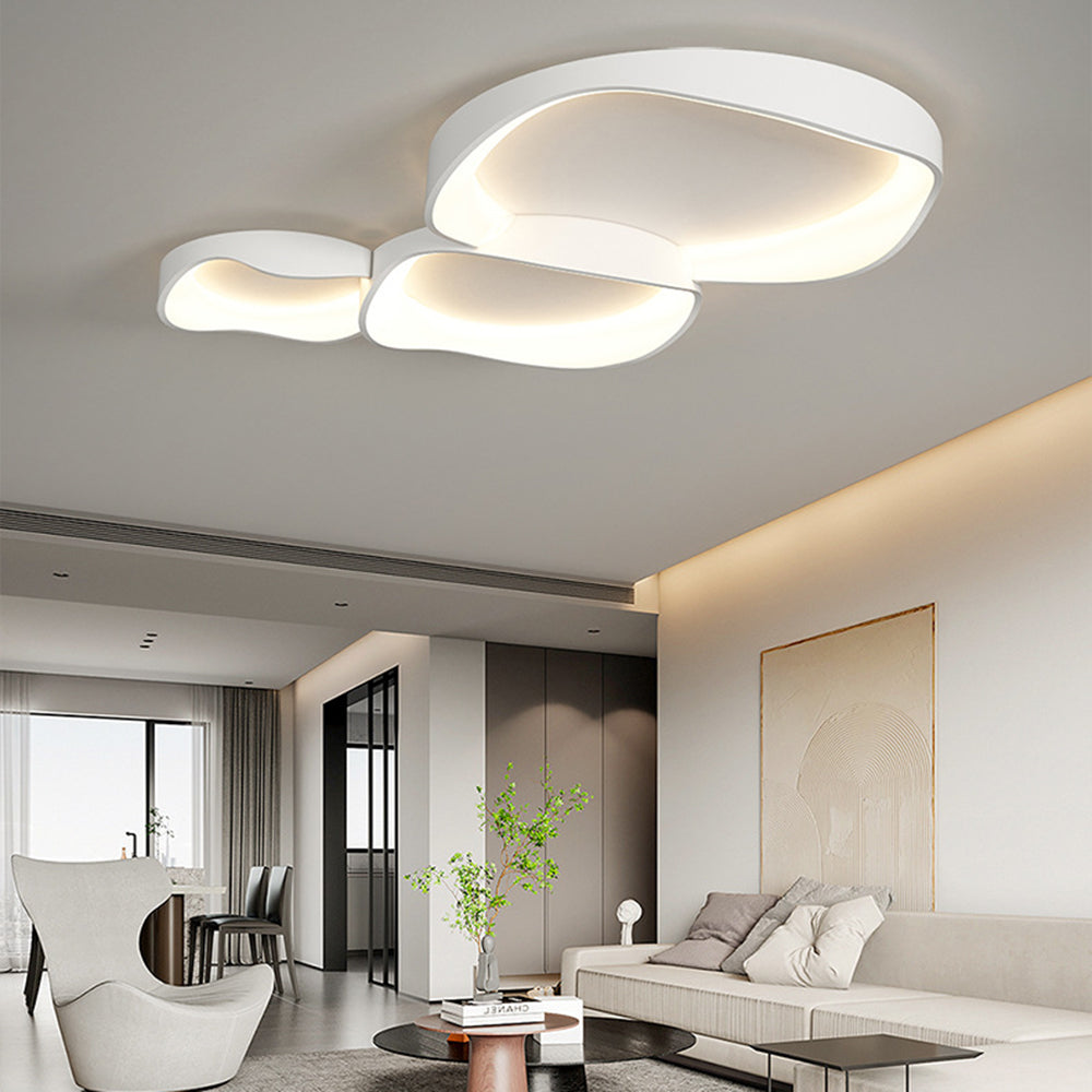 Arisha Modern LED Deckenleuchte Weiß Wohnzimmer