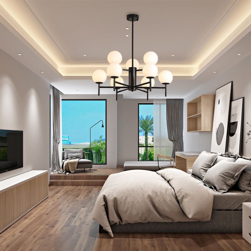 Valentina Zeitgenössisch Kronleuchter, Glas & Metall, 6/8/9/12-flammig