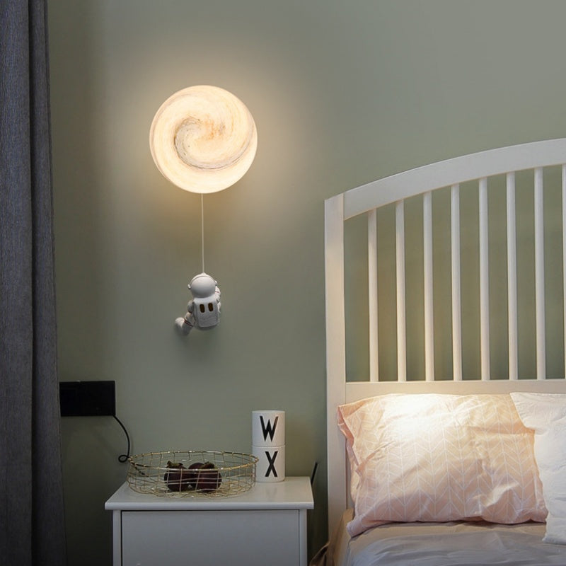 Aria Modern LEDInnenwandleuchte White Harz Kinderzimmer