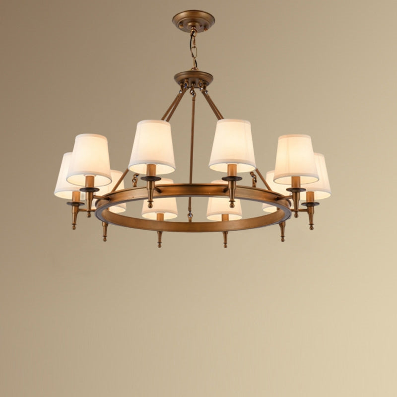 Silva Vintage LED Kronleuchter Schwarz Schlaf/Wohnzimmer Metall