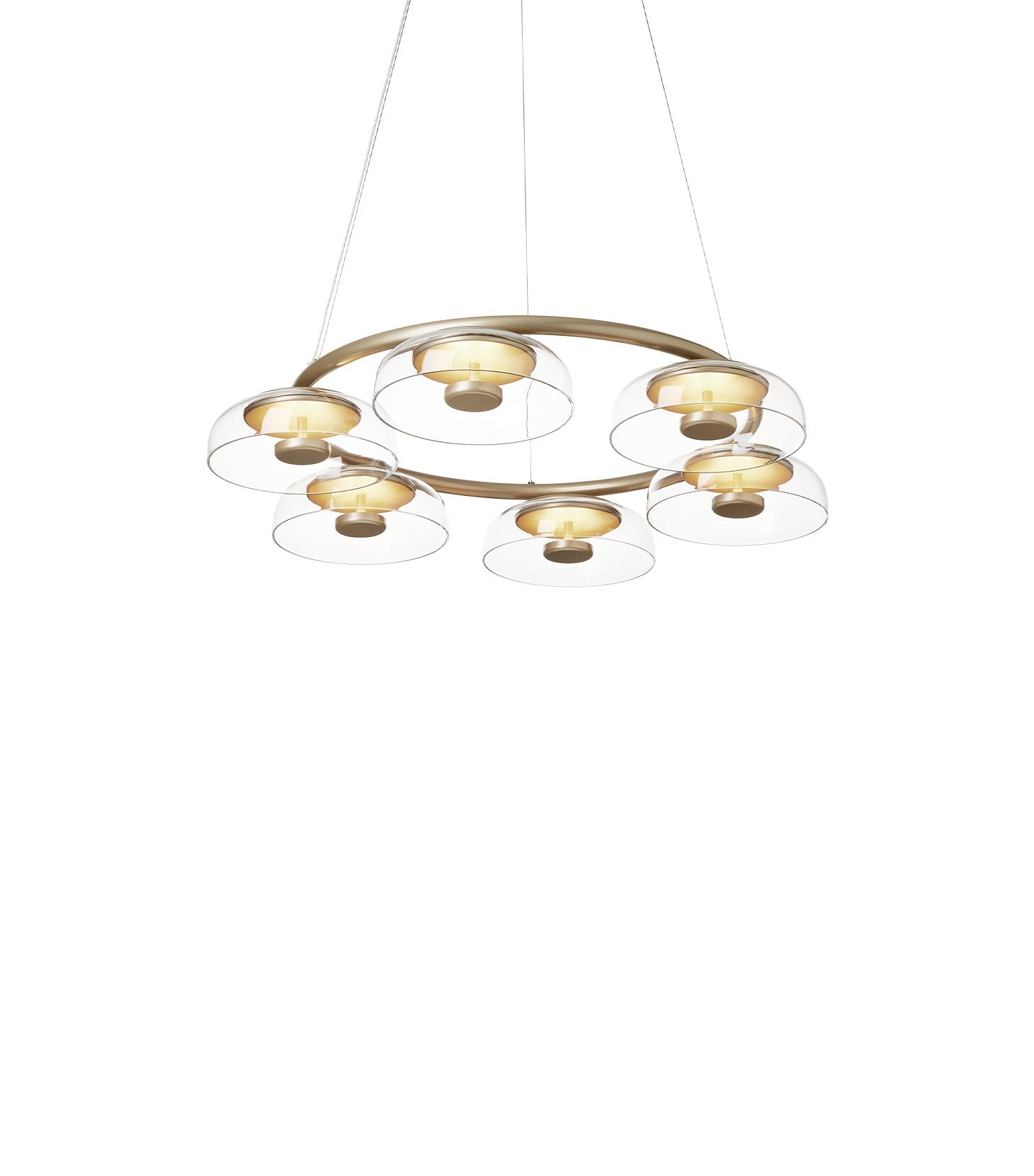 Aethera Circular Glass Chandelier - Blowlighting