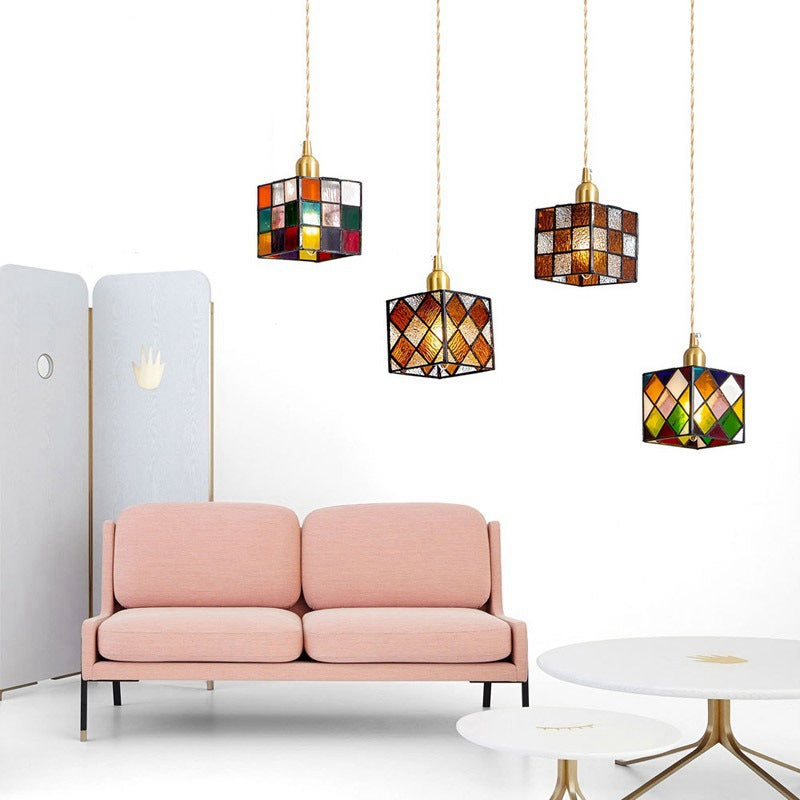 Valentina Retro LED Metall Glas Pendelleuchte Schlafzimmer Esszimmer