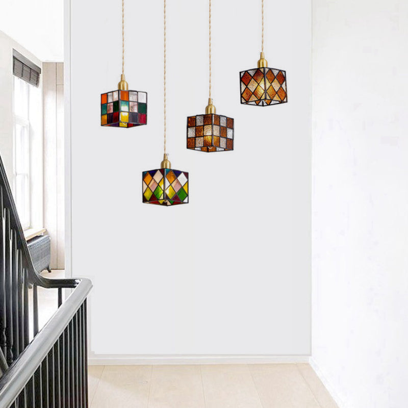 Valentina Retro LED Metall Glas Pendelleuchte Schlafzimmer Esszimmer