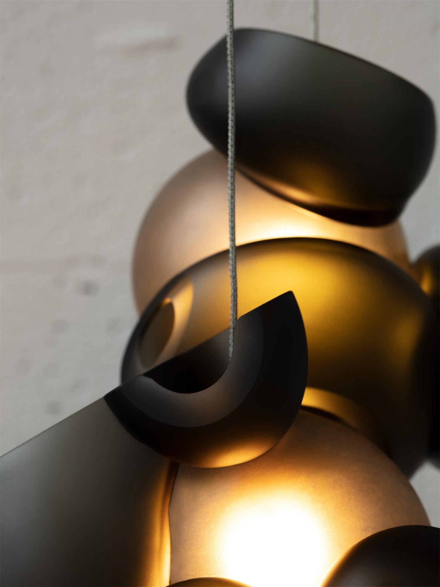 Ushaor Pendelleuchte Glas Individuelle Kreativität-Letslighting