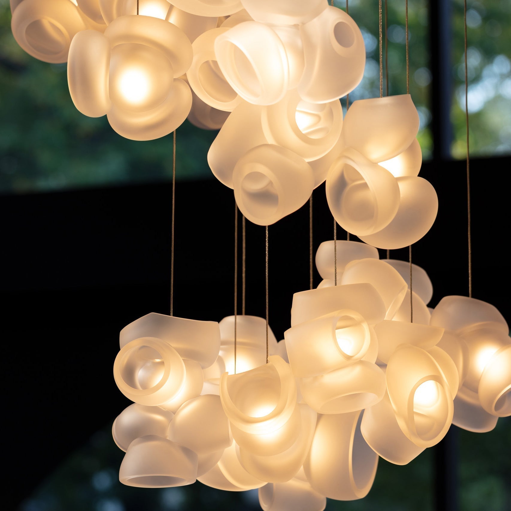 Ushaor Pendelleuchte Glas Individuelle Kreativität-Letslighting