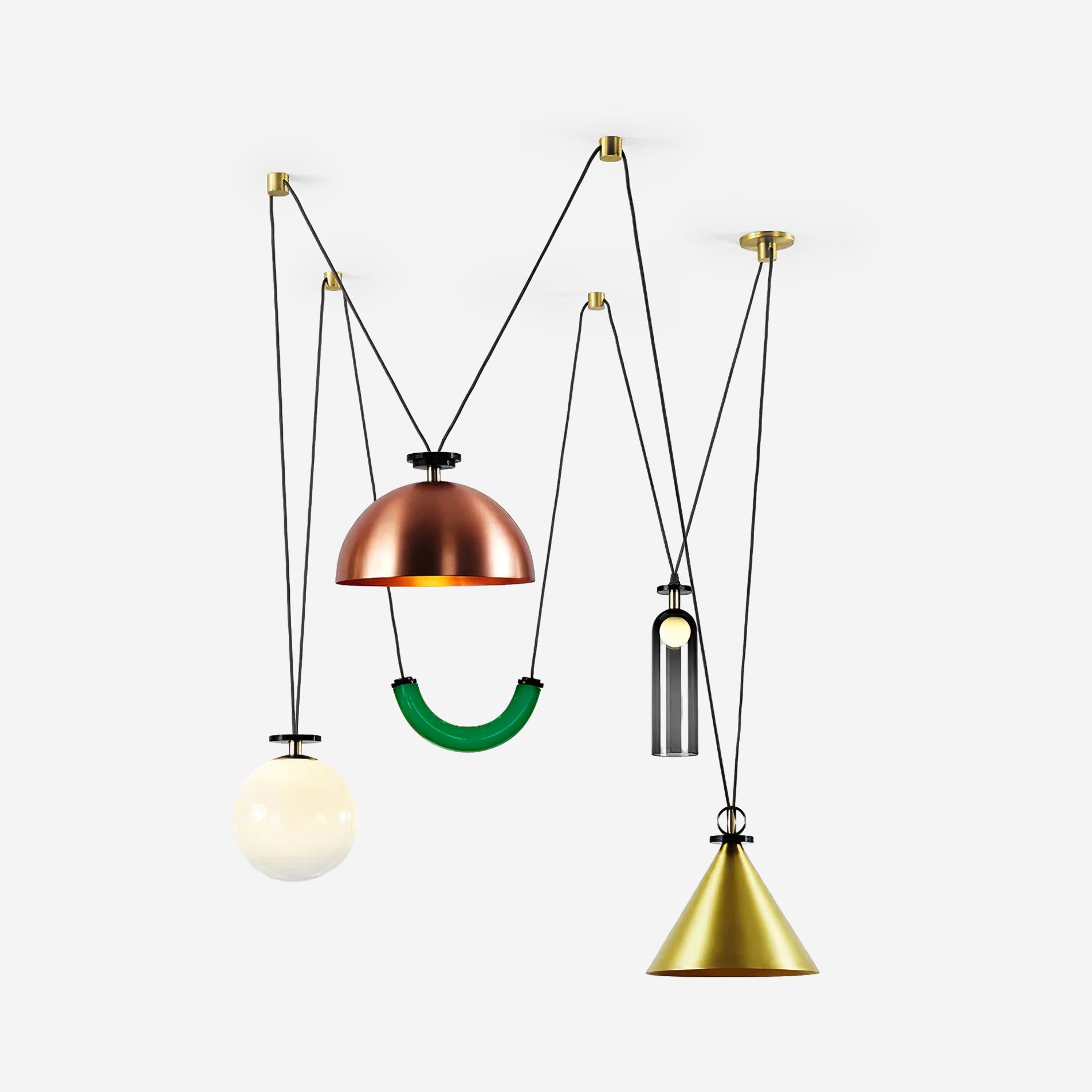 Lustra Kronleuchter Geometrische Form Kunst-Letslighting