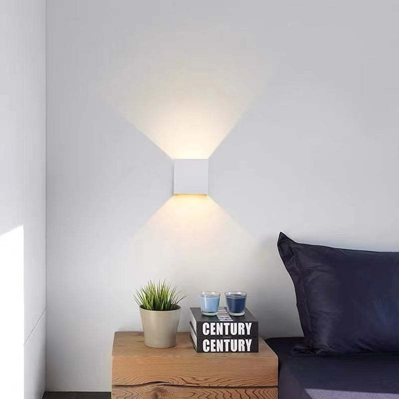 Ray Modern LED Außenwandleuchte Weiß Metall Garten/Flur