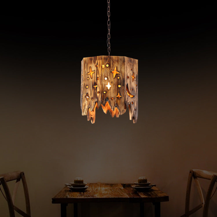 Epoch Designer LED Pendelleuchte Holz Bar Theke Esszimmer