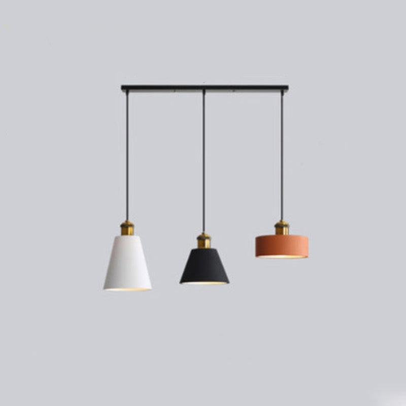 Valentina Modern Runde/Rechteckige LED Pendelleuchte Weiß/Orange/Schwarz/Grau Esstisch Metall Harz