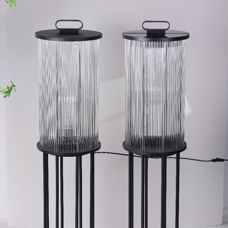 Ray Outdoor Solar Stehlampe, Metall&Glas, 33/60CM