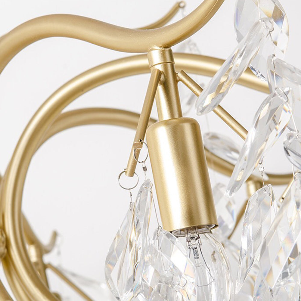Kristy Kronleuchter Antiquität Schwarz/Gold Wohnzimmer Kristall-Letslighting