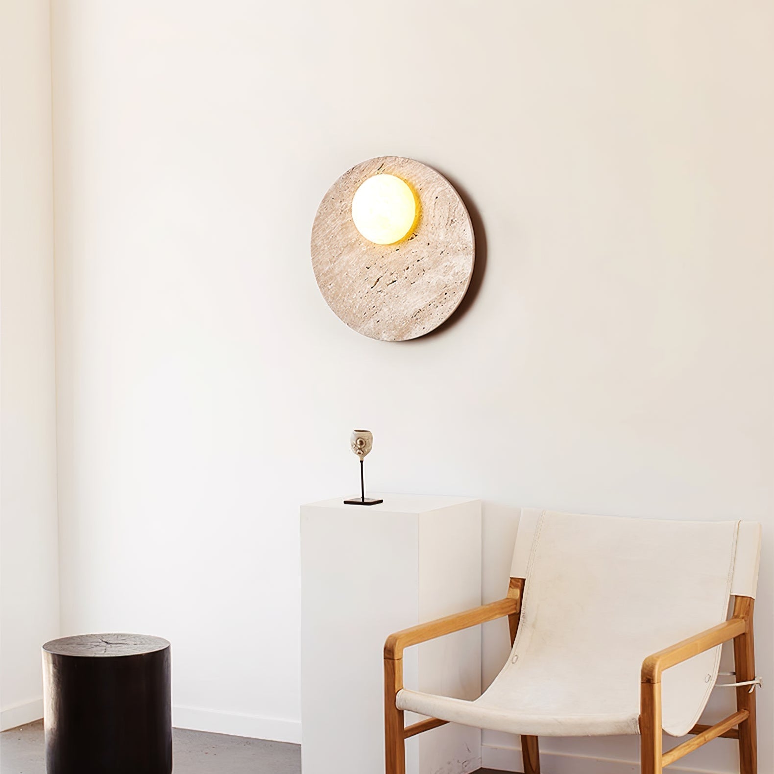 Vizoriel Travertine Wall Light - Neutralighting