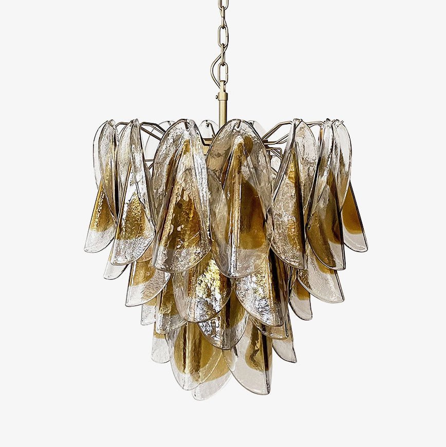 Aurora Chandelier Isabella Gold Petal Layered - Neutralighting
