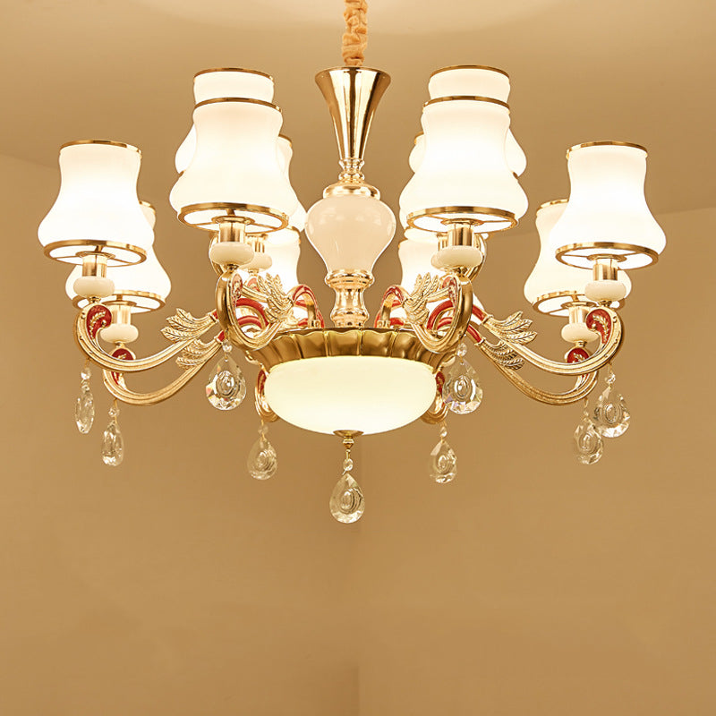 Silva Retro Pendelleuchte Metall Glas Wohnzimmer Schlafzimmer