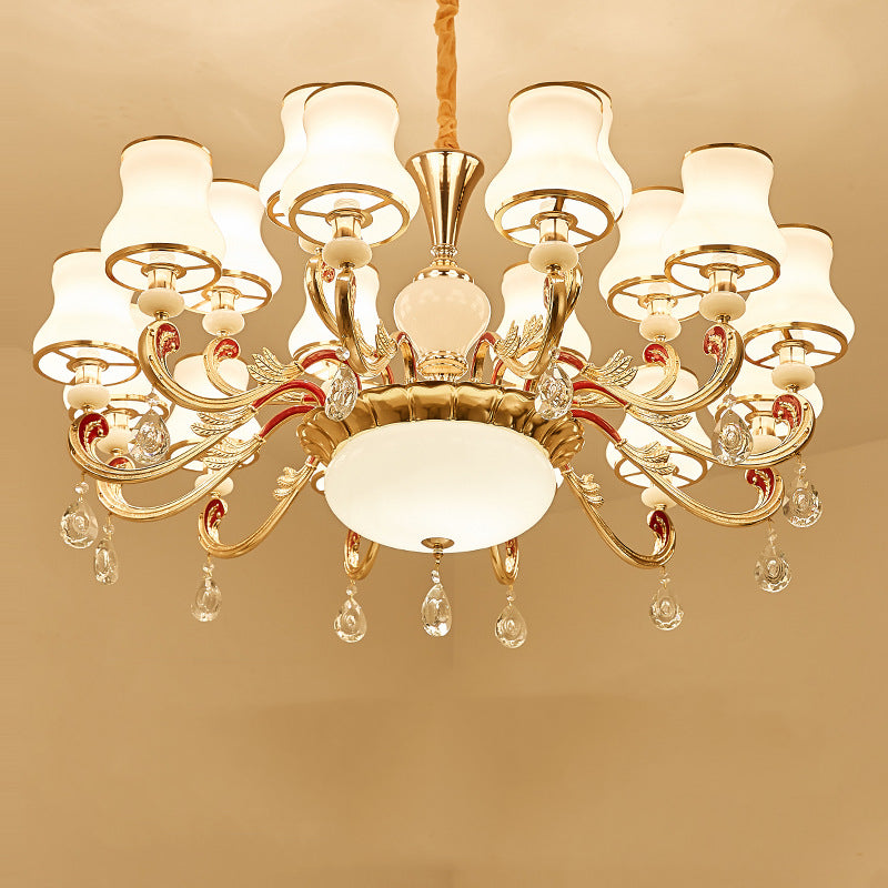 Silva Retro Pendelleuchte Metall Glas Wohnzimmer Schlafzimmer