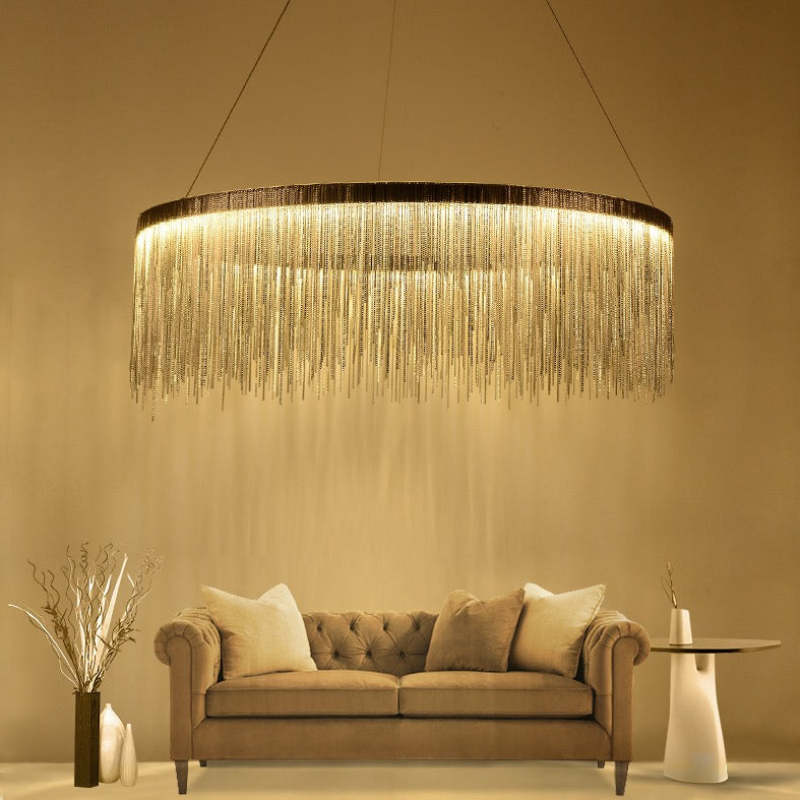 Kristy Nordisch Kronleuchter Silber/Rosegold Schlaf/Wohnzimmer-Letslighting