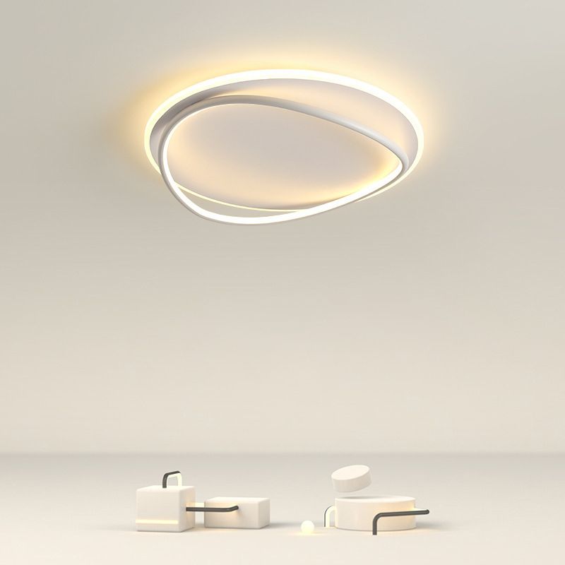 Arisha Design LED Deckenleuchte Dimmbar Ring Schwarz Ess/Wohn/Schlafzimmer