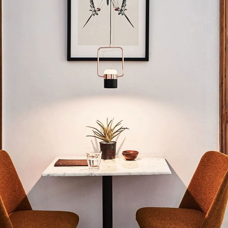 Kristy Modern LED Pendelleuchte Schwarz/Weiß Ess/Wohnzimmer Metall