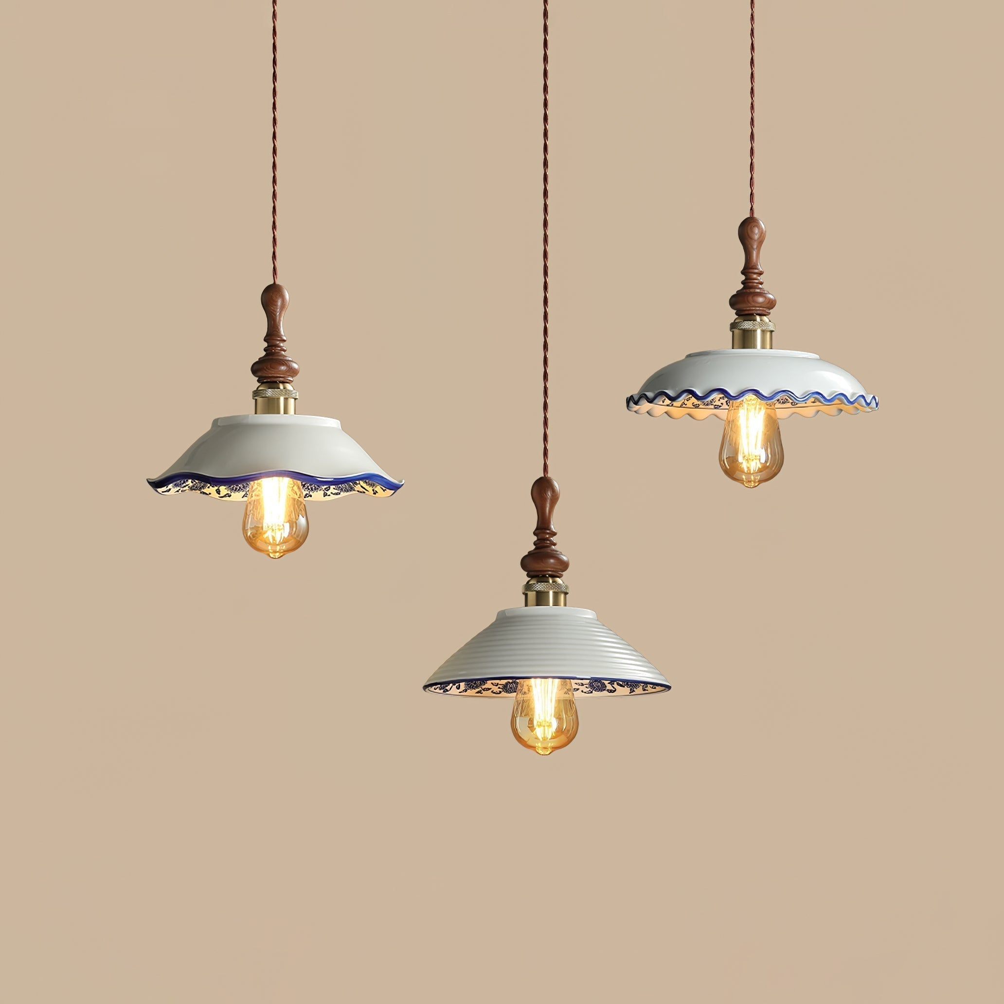 Ciraeor Delft Keramik Pendelleuchte-Letslighting