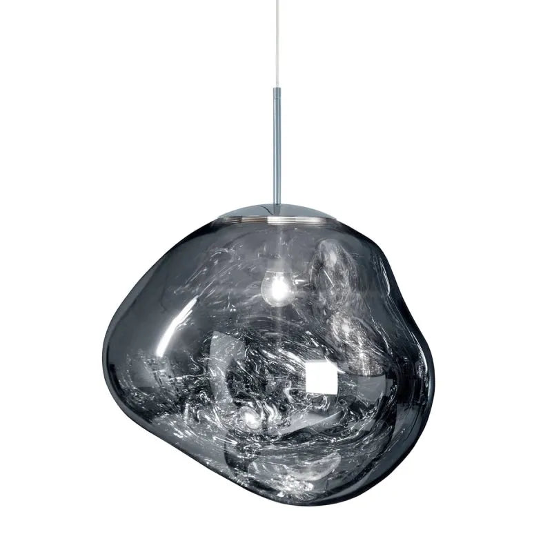 Valentina Melt Glas Pendelleuchte in Lavaoptik