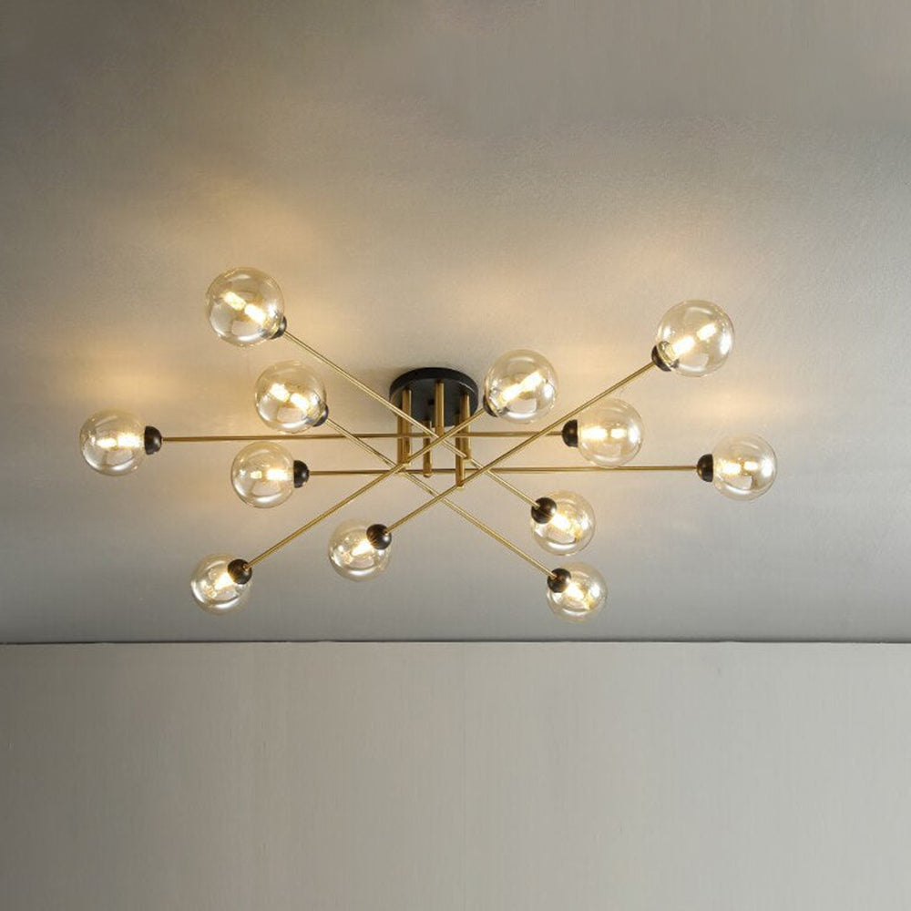Valentina Modern LED Kronleuchter Metall Glas Esszimmer Schlafzimmer
