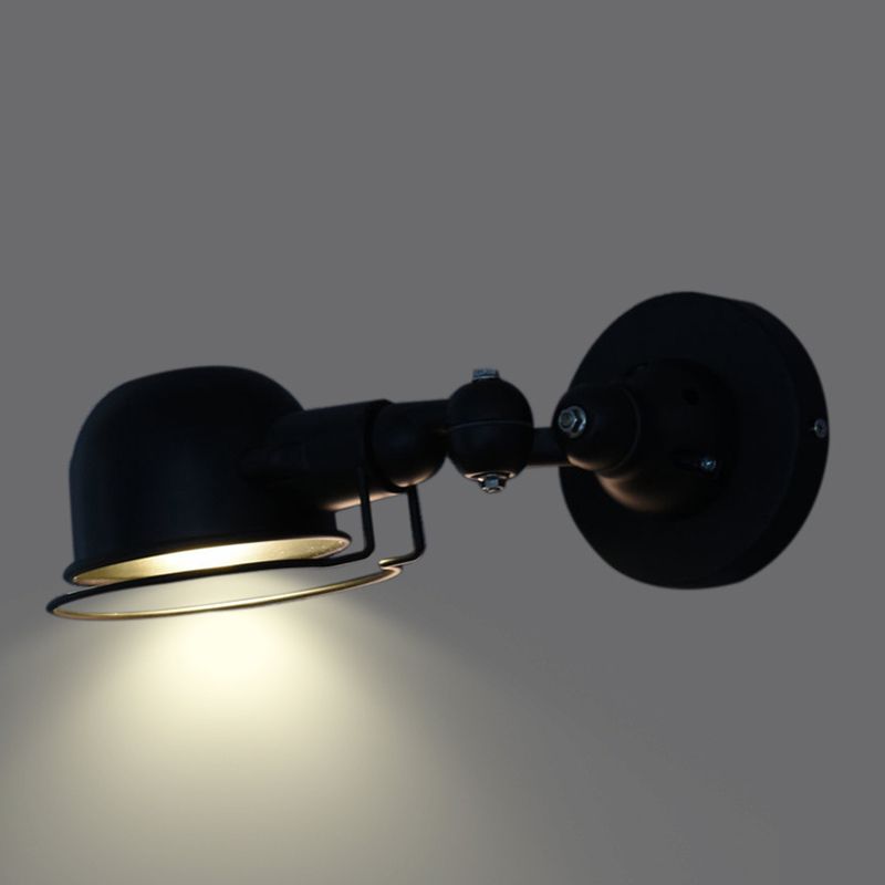Silva Modern Wandleuchte, Metall, Kuppel, Schwarz/Weiß, Schlafzimmer